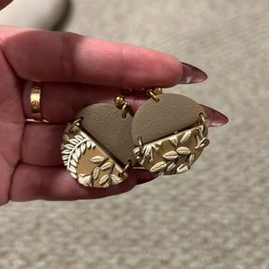 Clay Fire earrings NWOT